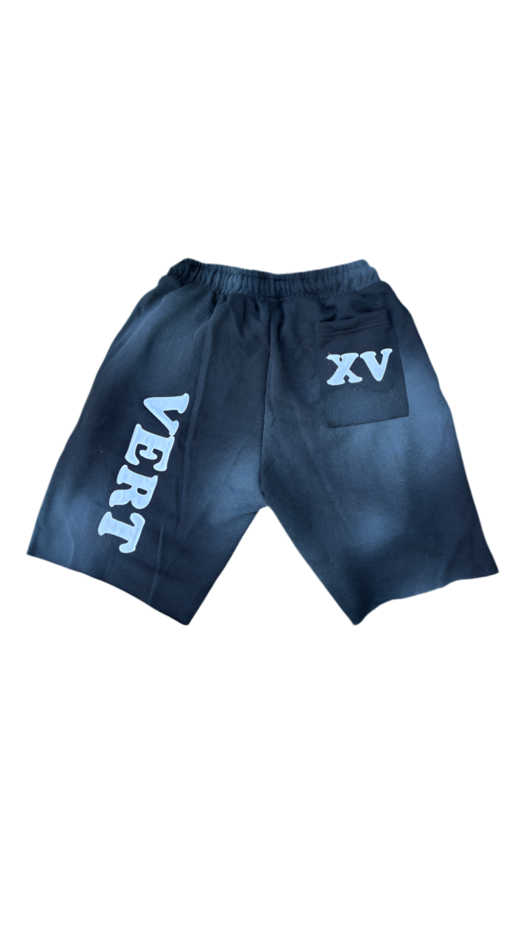 Xtra Black White Jogger Shorts
