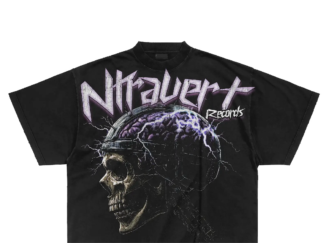 Bone Record Tee Shirt (No Crop)