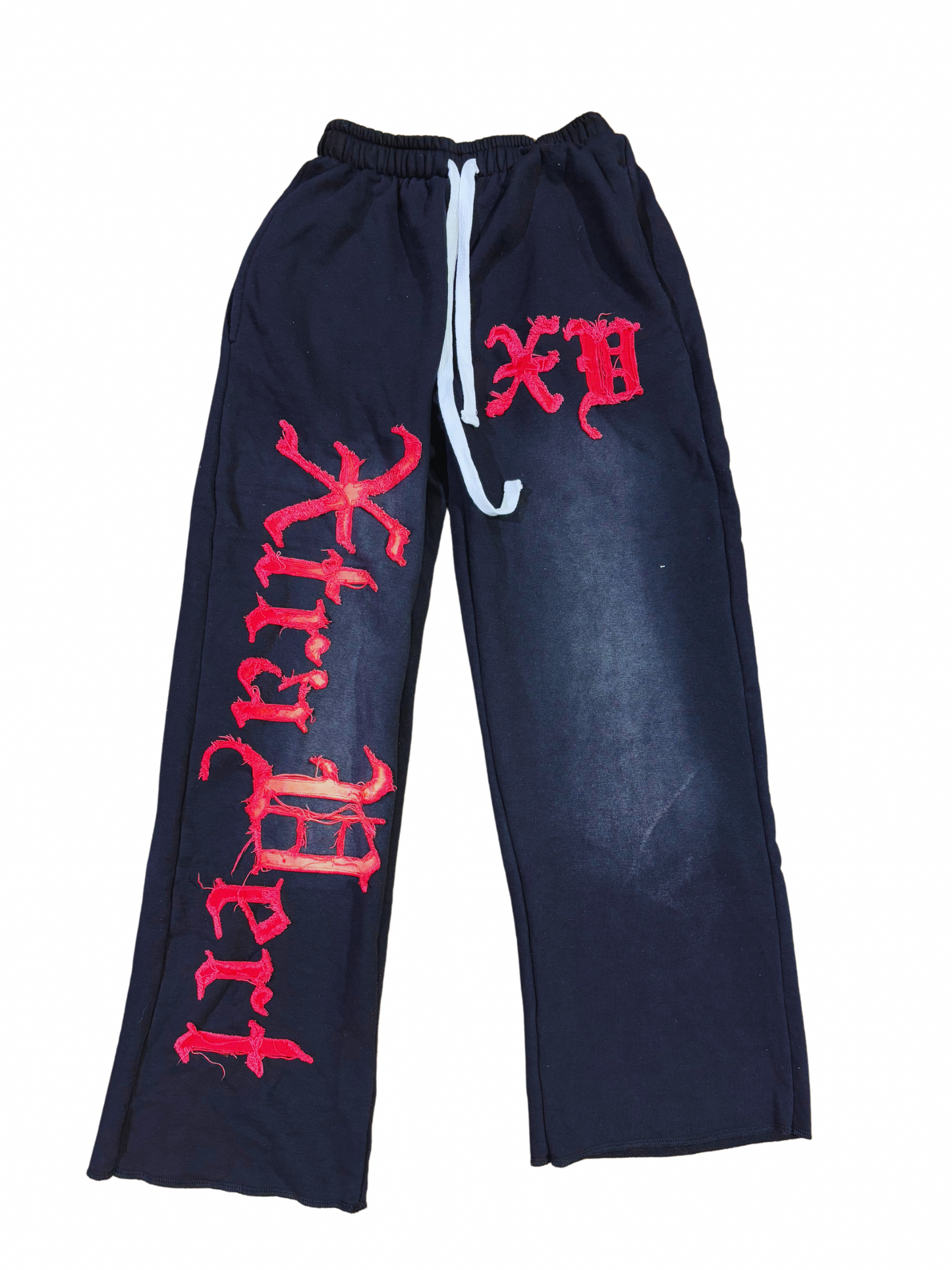 Xtravert Oversized Black and Red Joggers