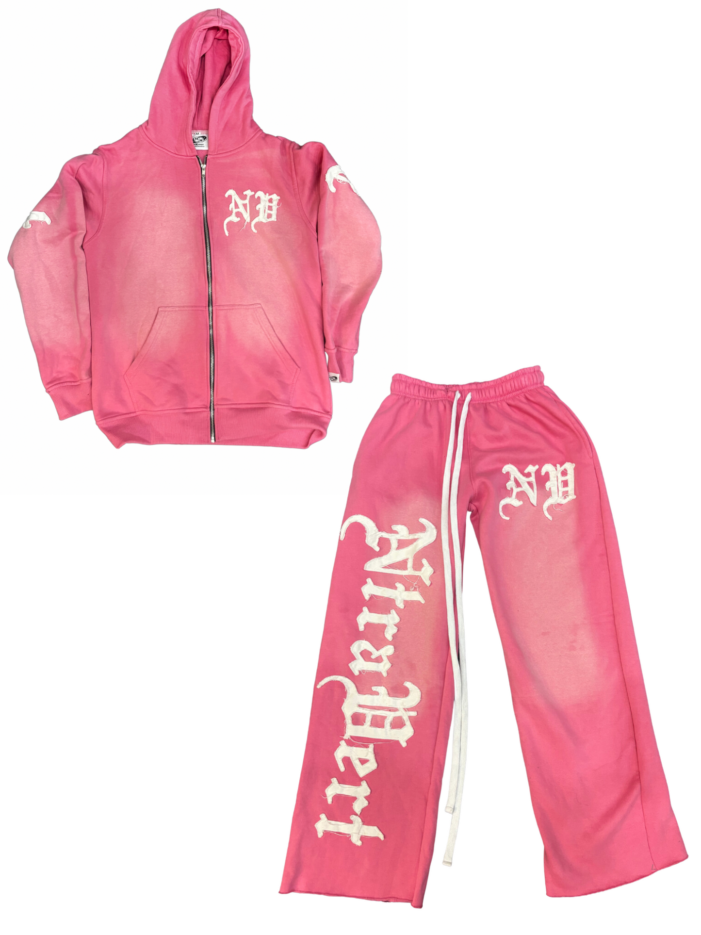 Pink Bubblegum Ntravert Jogger Set