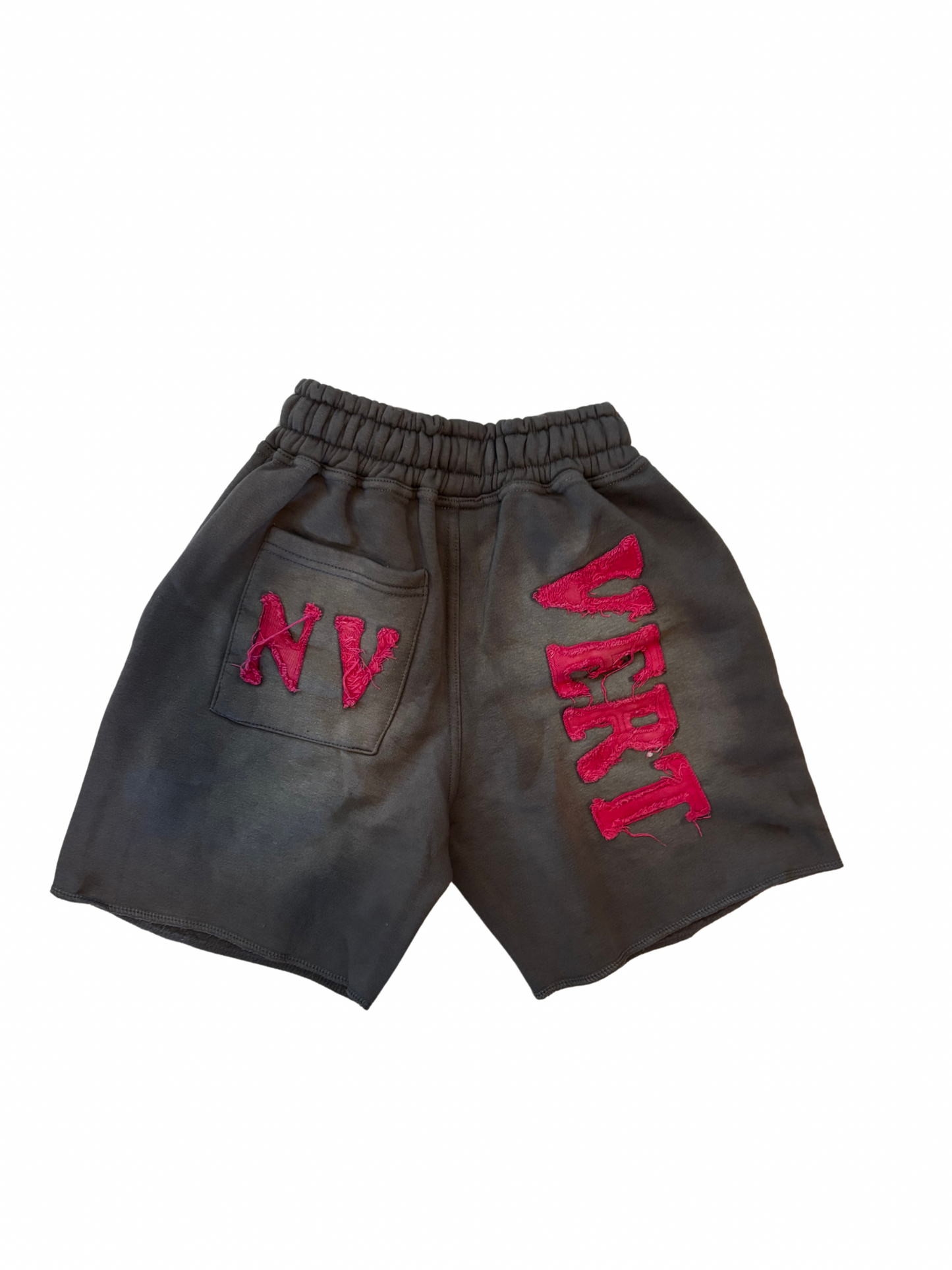 Ntra Grey Pink Jogger Shorts