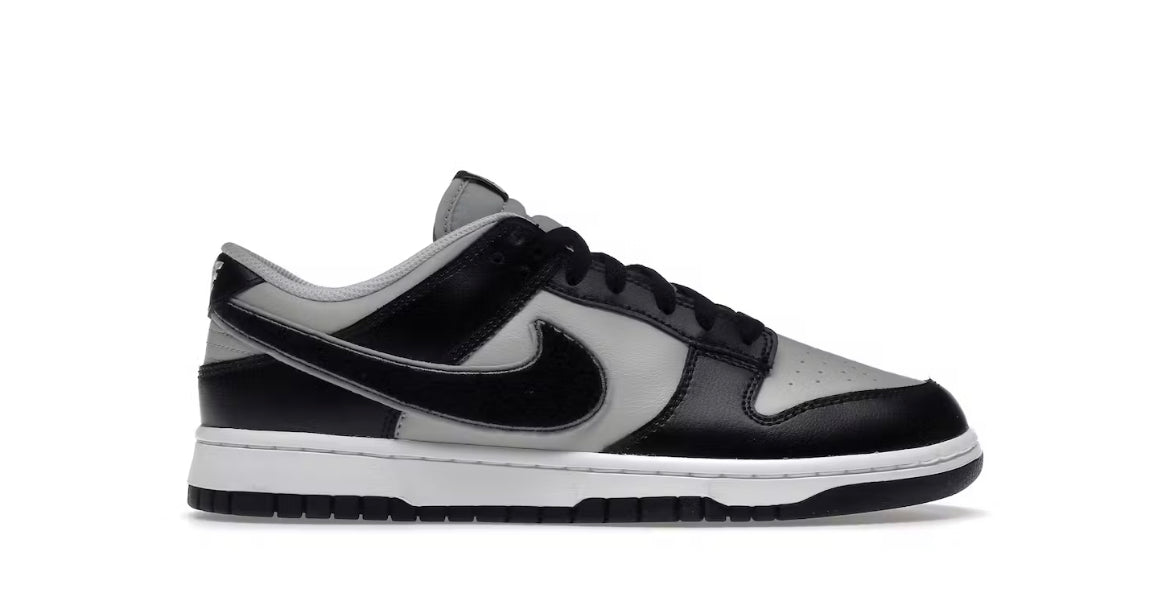 Nike Dunk Low Chenille Swoosh Black Grey