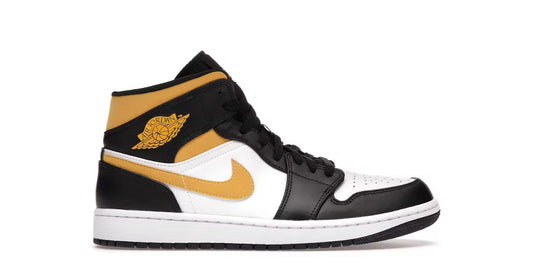 Jordan 1 Mid White Pollen Black