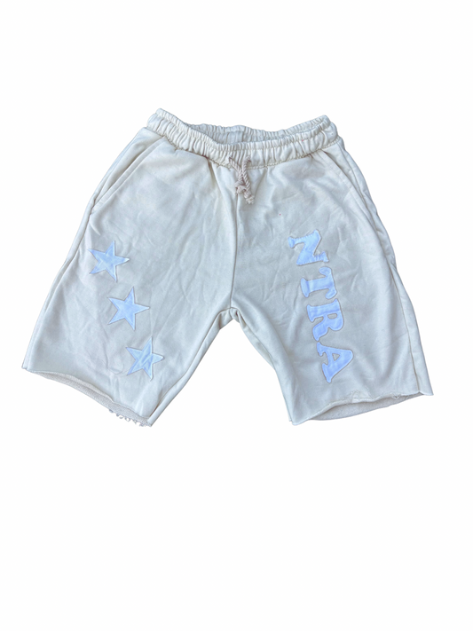 Ntra Beige Jogger Shorts