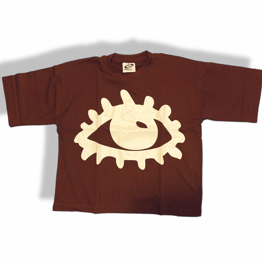 Eyes On Me Drop Brown Tee
