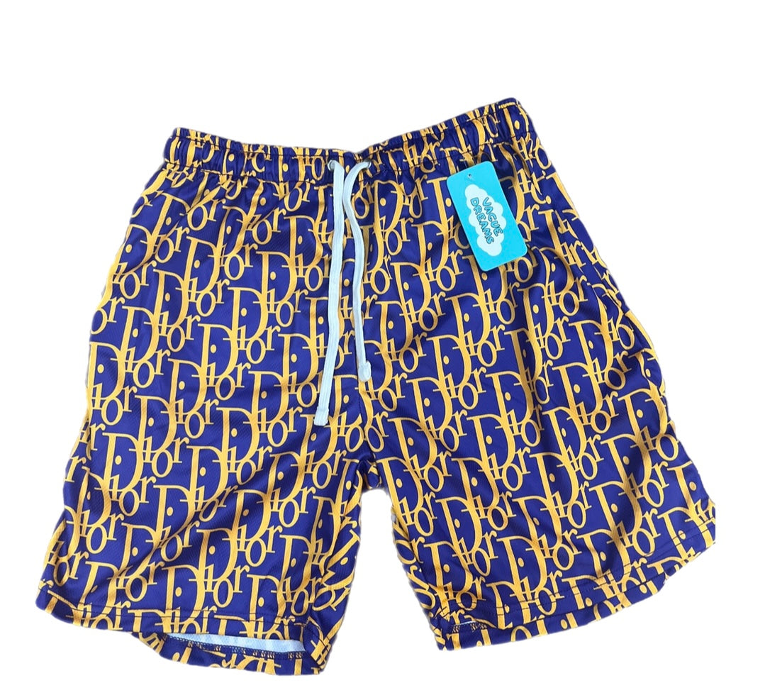 Custom Shorts Purple/Yellow