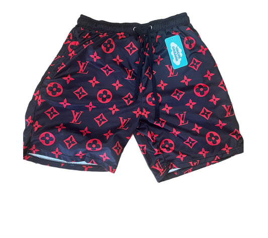 Custom Shorts Black/Red