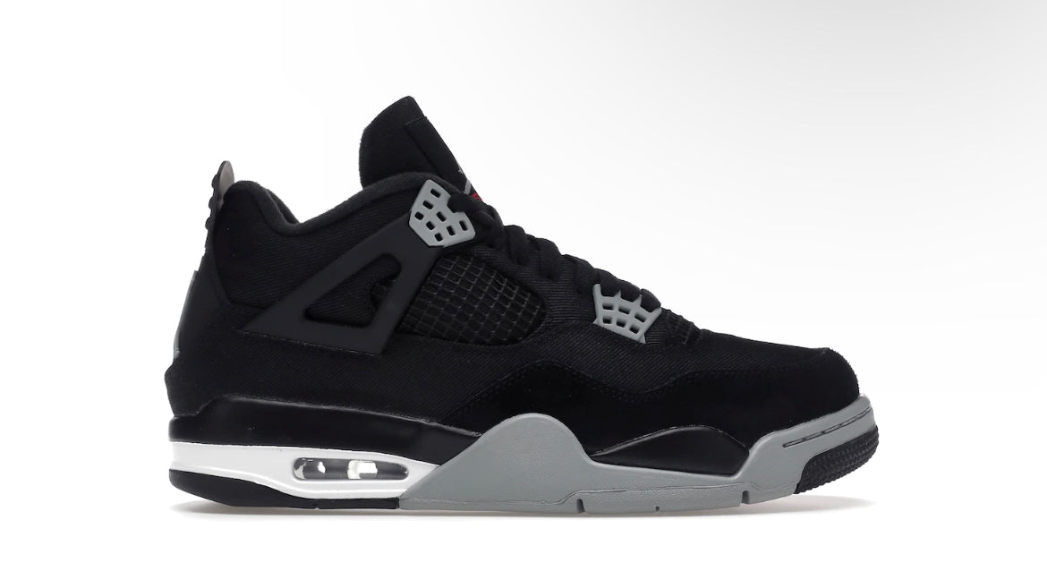 Jordan 4 Black Canvas