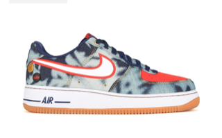 Nike Air Force 1 Acid Washed Denim