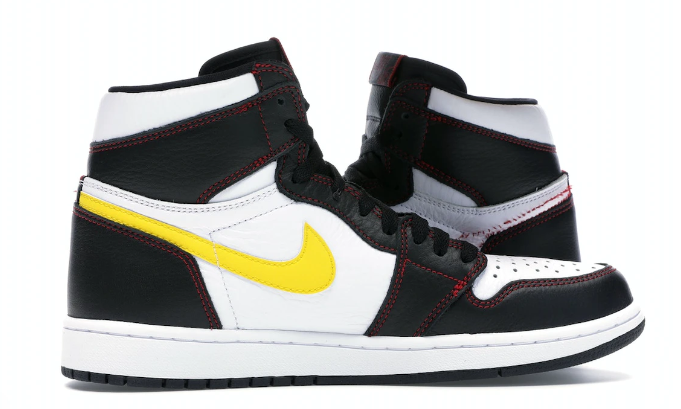 Jordan 1 Retro Defiant White Black Gym Red