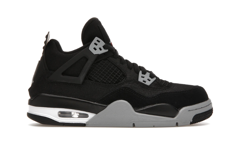 Jordan 4 Retro Black Canvas (GS)