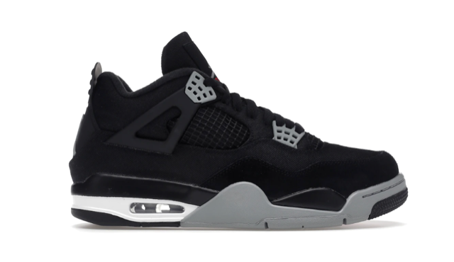 Jordan 4 Black Canvas