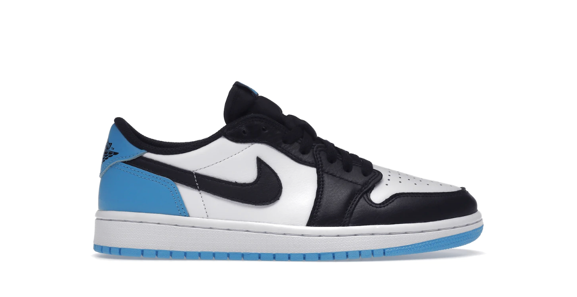 Jordan 1 Low Black Dark Powder Blue (W)