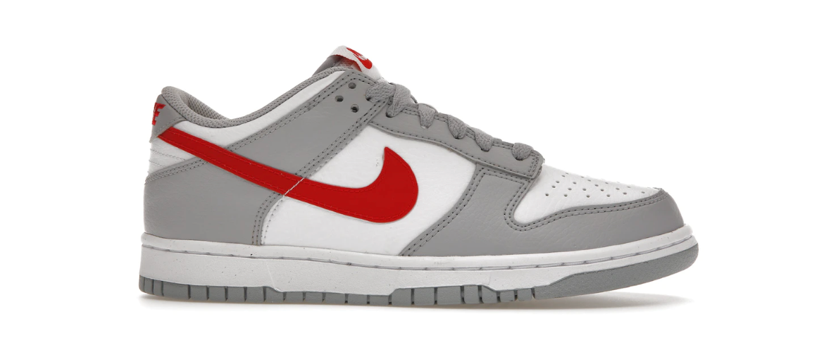 Nike Dunk Low White Wolf Grey University Red